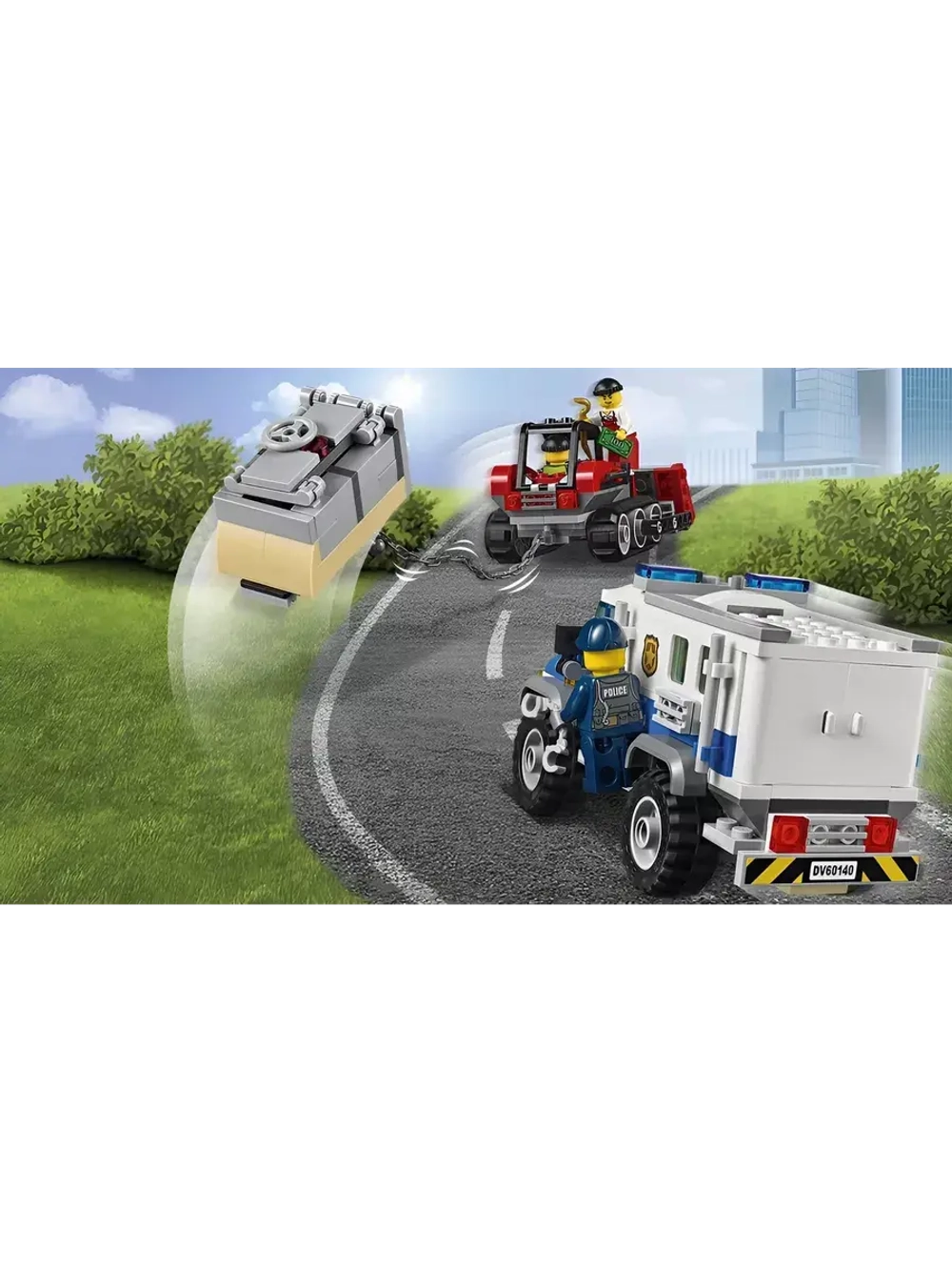 Конструктор Сити Ограбление на бульдозере