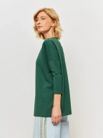 Лонгслив оверсайз с рукавом 3/4