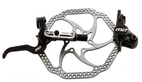 Тормозной набор гидр. диск. ПЕРДНИЙ M2 (ротор 160мм+суппорт+Тормознойручка+шланг+колодки VX852) черный M2F160BAMROW-O CLARKS NEW