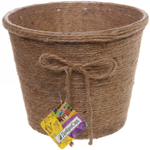 Кашпо плетеное 19*15см «IDEA» со вставкой,цвет пшеничный ДоброСад