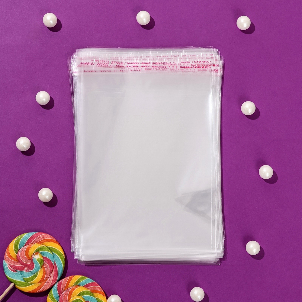 Пакет для пряников с клеевой полосой (14х16) 100 шт