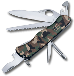 Нож Victorinox Trailmaster One Hand, 111 мм, 12 функций, камуфляжный