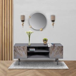 Тумба под ТВ Тропик 155см Классик Серый Голд