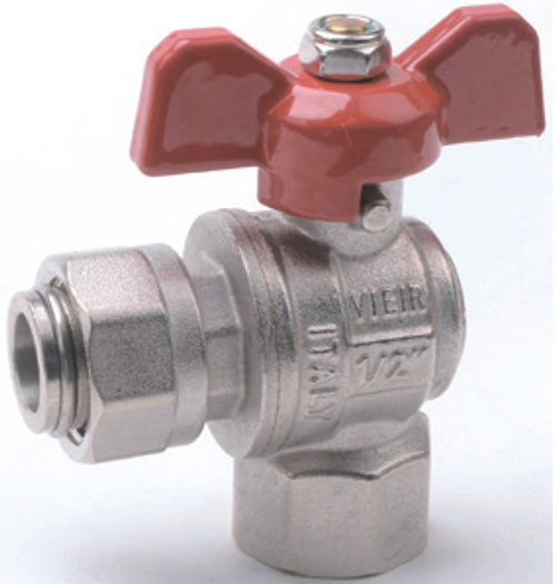 Кран с накидной гайкой прямой 1" ViEiR  (48/6шт)