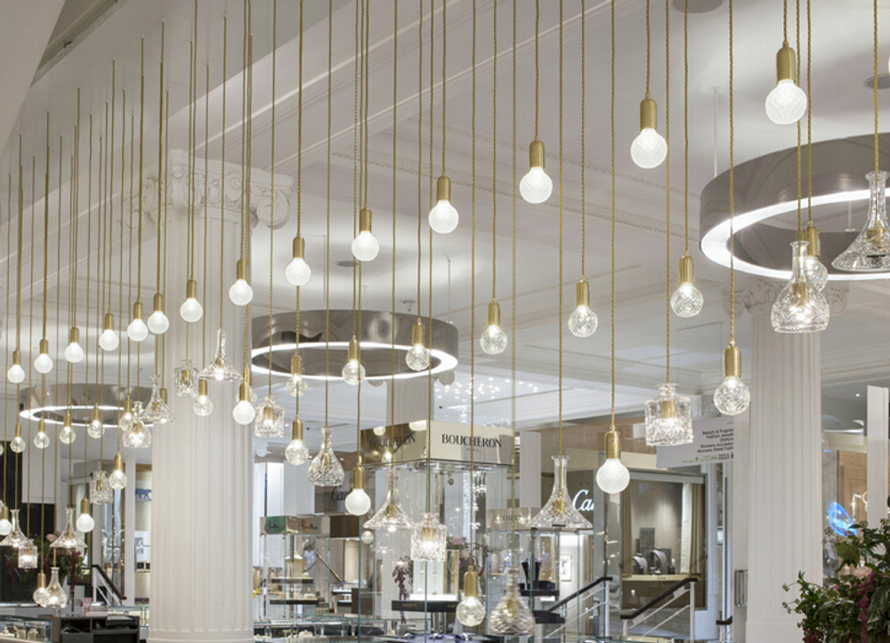 Подвесной дизайнерский светильник Crystal Bulb by Lee Broom (3 подвеса)