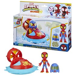 Hasbro Spidey Amazing Friends - фигурка супергероя Спайди + транспортное средство Hover Spinner F7252 / артикул   F6775 F7252  / GTIN 5010996139207
