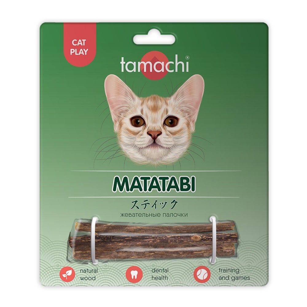 Лакомство &quot;Жевательные палочки&quot; 3 шт - для кошек (Tamachi Matatabi)
