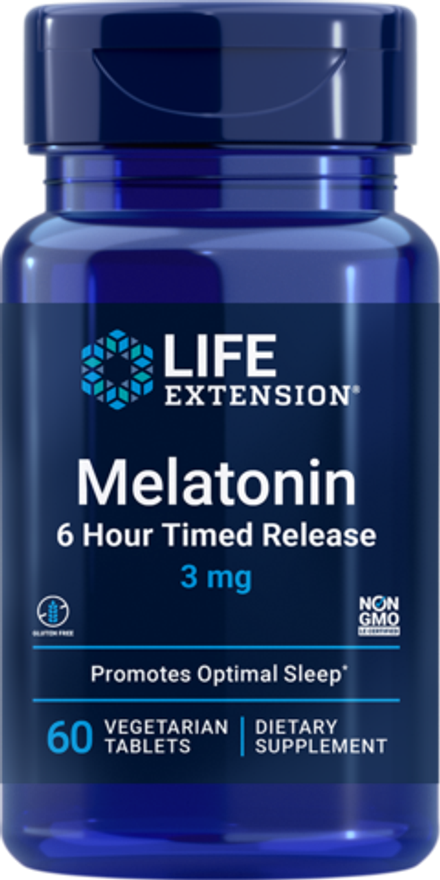 Melatonin 6 Hour Timed Release таблетки Life Extension