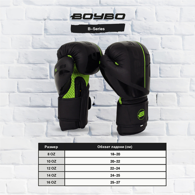 Боксерские перчатки B-Series Черные