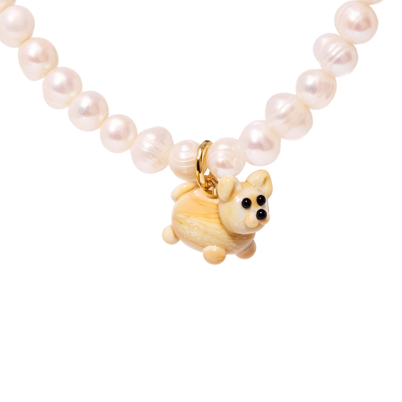 Колье Мой Любимый Пушистик с Жемчугом – Кошка