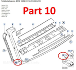 Скоба крепления обшивки для BMW 5-serie E39 1995-2003