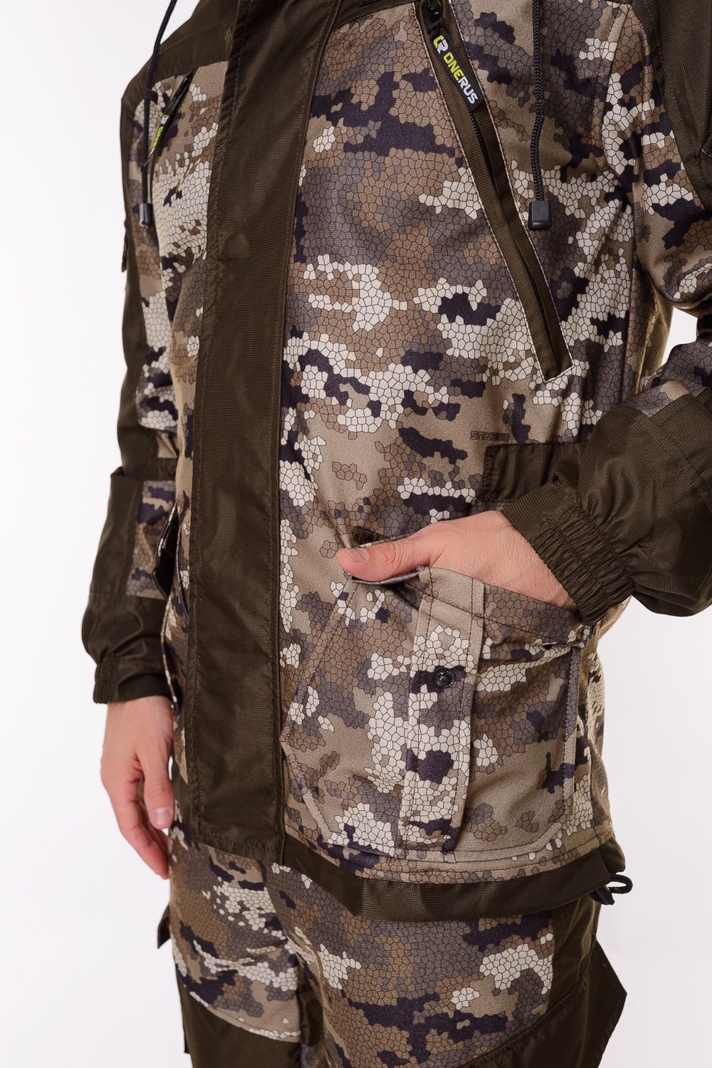 Демисезонная куртка ONERUS "Горная -5" (Алова/Бежевый) Флис подклад