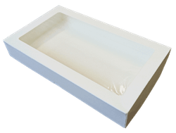 Упаковка ECO ТАВОХ 1000 БЕЛЫЙ на вынос с окном /1шт  200x120x40