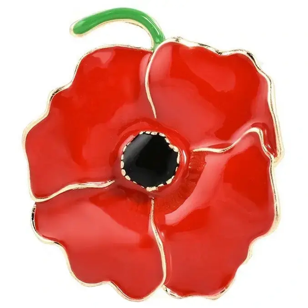 Брошь «GOLD Podarok», Мак, цвет как на фото, (символ женского Очарования)