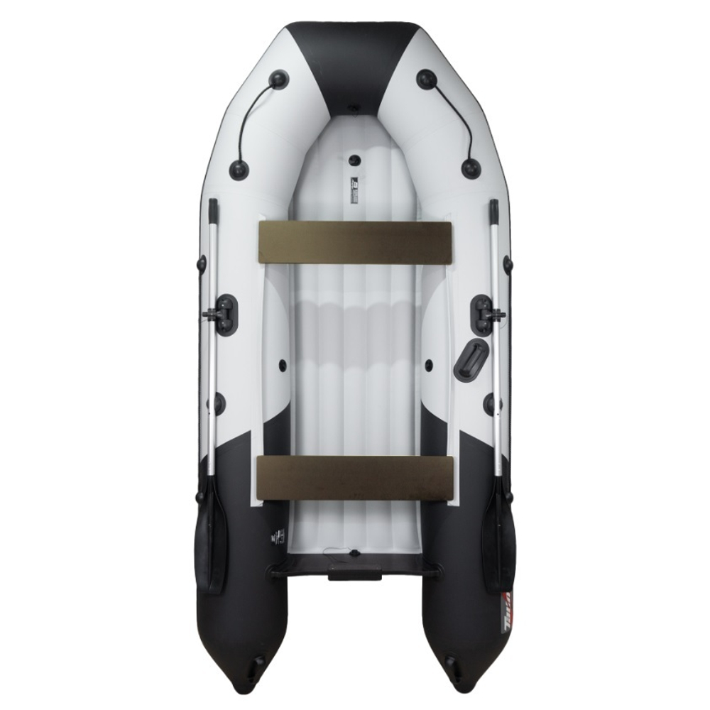 Лодка ПВХ Таймень NX 3200 НДНД светло-серый/черный