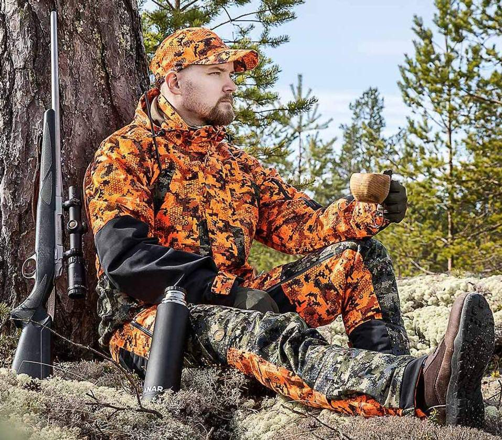 Кепка Anar Savka Digi Safety (цифровой оранжевый камуфляж)