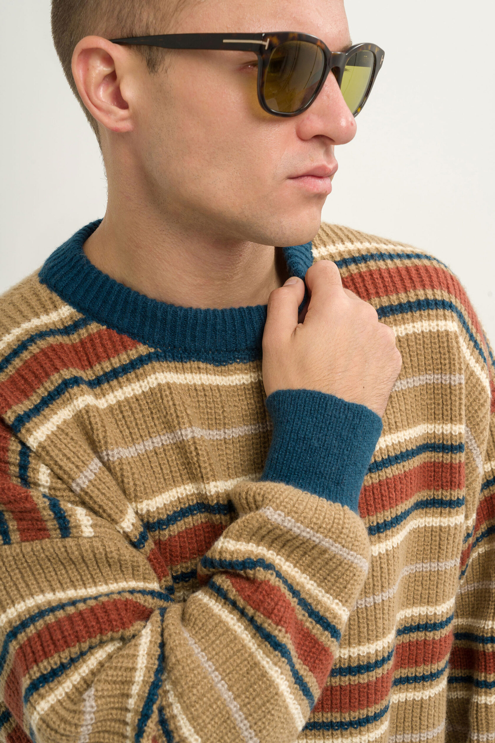 Свитер KUL'TURA "STRIPES" Бежевый