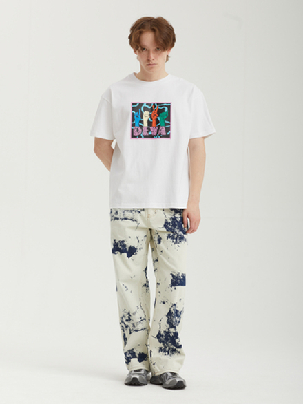 Мужские Джинсы (Regular Fit) Bleached Manc
