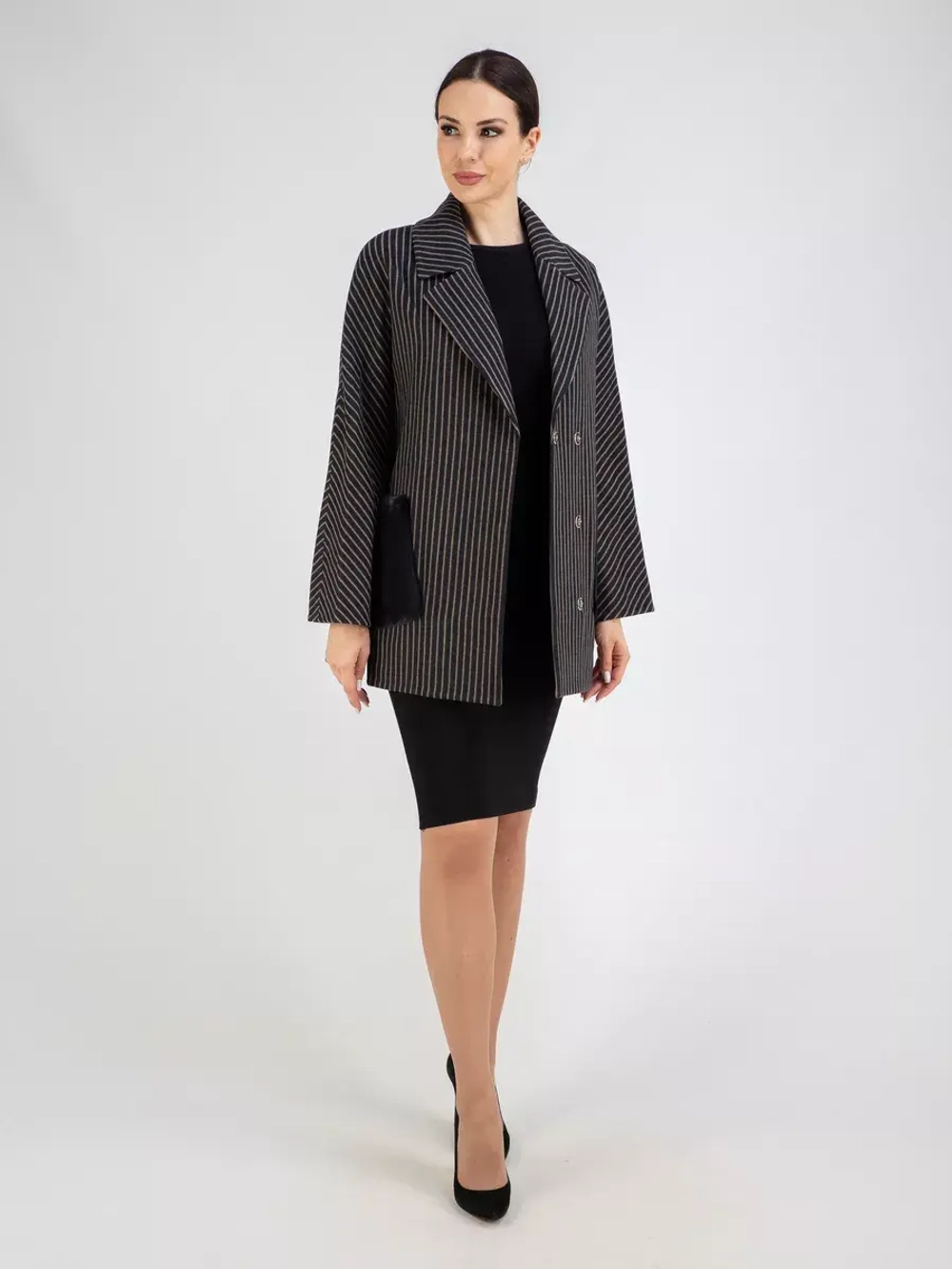 Пальто демисезонное короткое полупальто