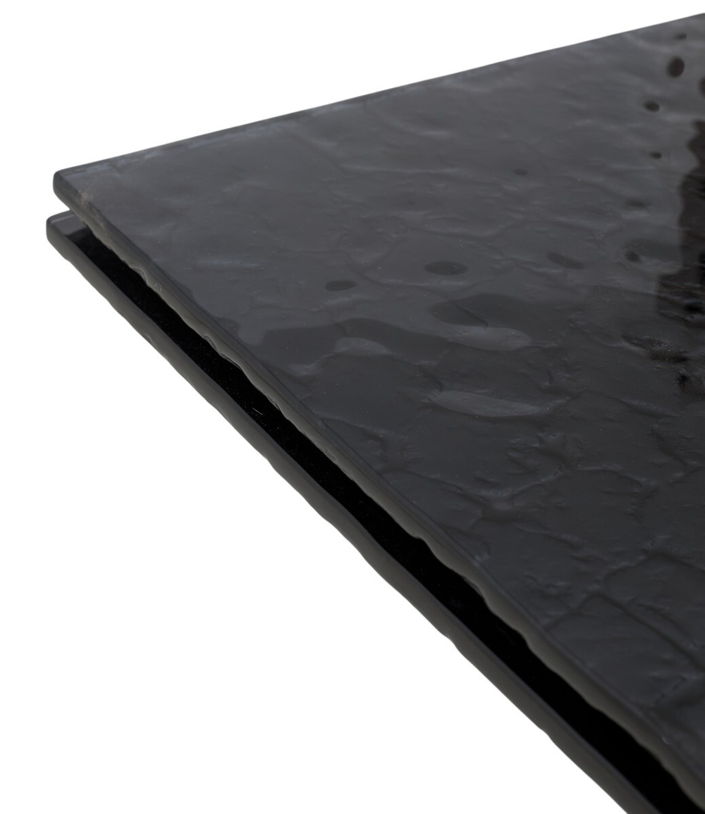 Стол ARKELL 180 GREY, стекло BUBBLE  / Шоколадное золото каркас ®DISAUR
