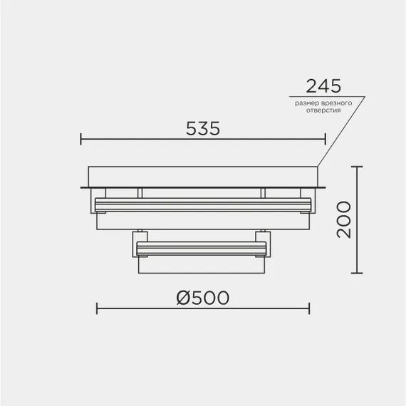 Потолочный cветильник LED4U L1057-530 WH