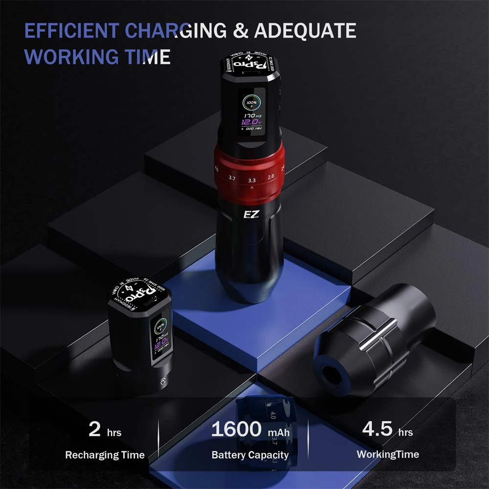 EZ P3 Pro Wireless Battery Tattoo Pen Machine беспроводная тату машинка