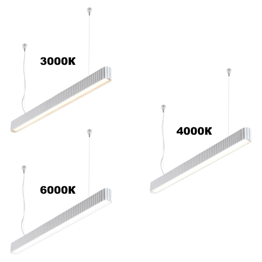 359404 OVER NT24 542 белый Светильник подвесной с переключателем цв.температуры, длина провода 2м IP20 LED 28W 220V 3000/4000/6000K YESO