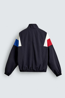 ZARA КУРТКА В СТИЛЕ РЕТРО ИЗ ВЫСОКОТЕХНОЛОГИЧНОЙ ТКАНИ COLOR BLOCK, МОРСКОЙ СИНИЙ