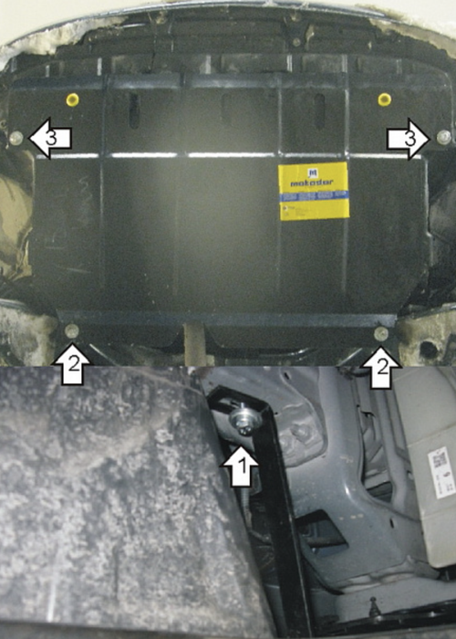 Защита двигателя для Toyota Yaris MOTODOR.72505