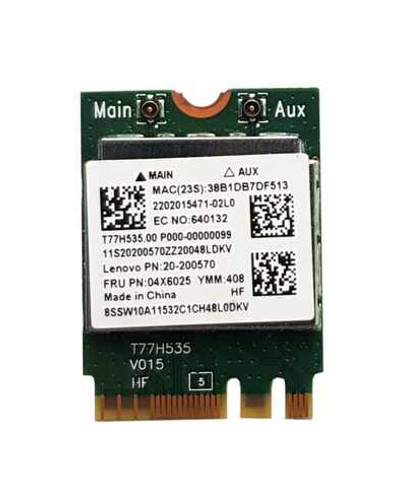 Wi-Fi модуль для ноутбука Lenovo, 20-200570 T77H535.00 04X6025 YMM:408 (разбор)