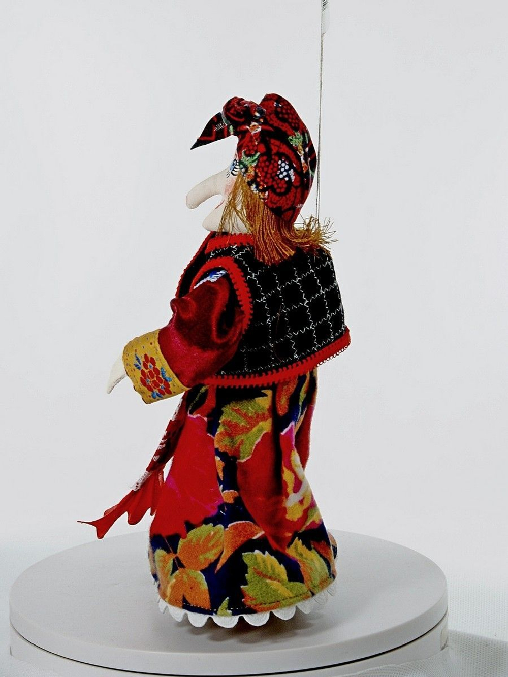Кукла-подвеска набивная Баба-Яга. Сувенир ручной работы