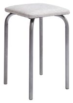 Табурет к/з бел.сер. К-с белый