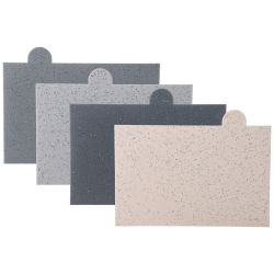 НАБОР AGNESS ИЗ 10ПР: 5 НОЖЕЙ, 4 ДОСКИ И ПОДСТАВКА, ЦВЕТ: БЕЛО-СЕРЫЙ