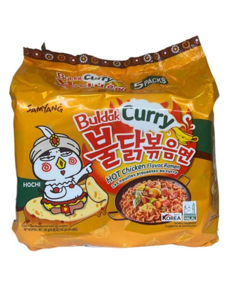 Лапша Samyang Острая курица Карри 140 г 5 шт