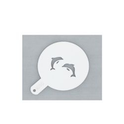 Трафарет декоратор d11 см "Дельфины" пластик P.L. Proff Cuisine