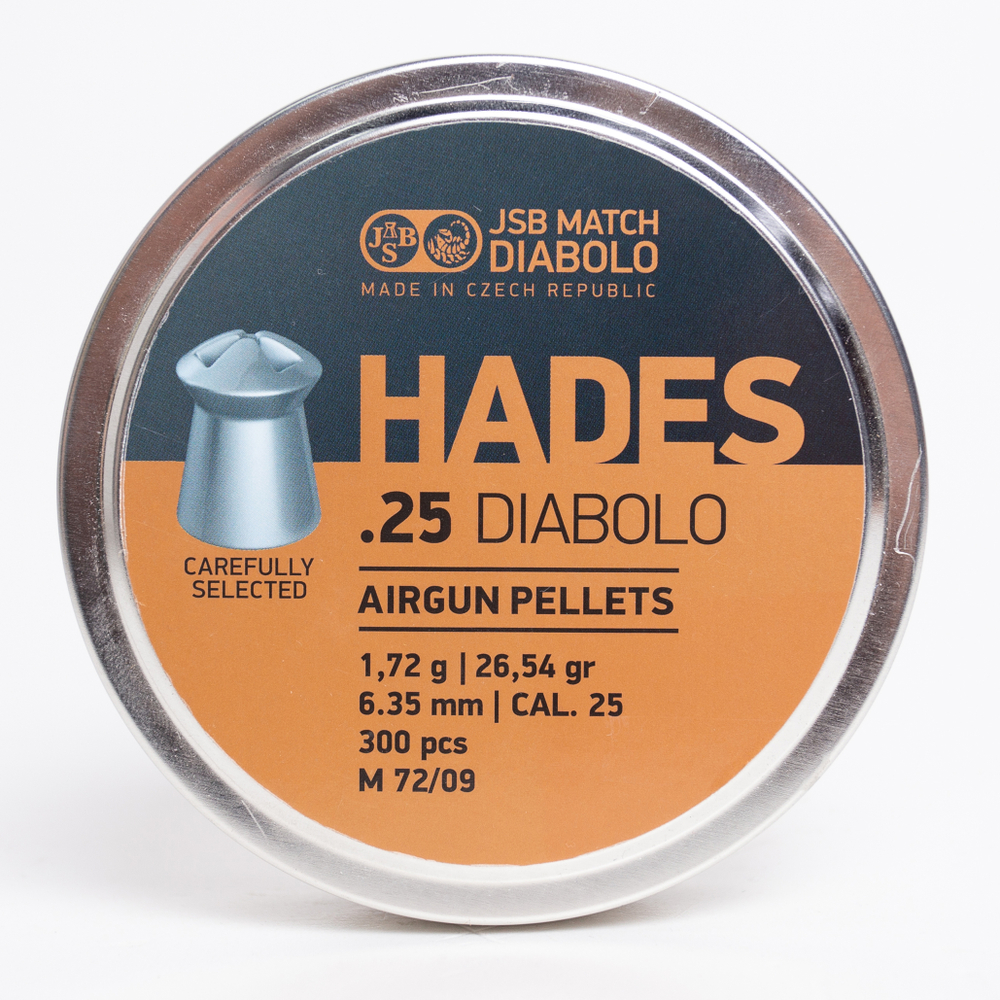 Пули JSB Hades 6,35 мм 1.72 г (300 шт)