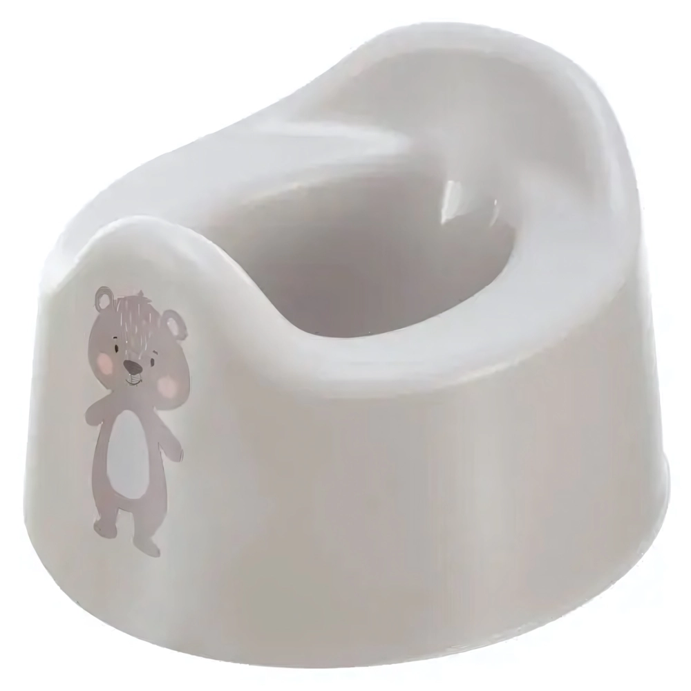 Горшок детский с декором 275х170 мм (светло-бежевый)