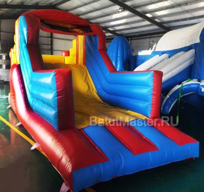 Детский надувной батут "Отличное настроение" 6*2,2*2,8 м PR-12022