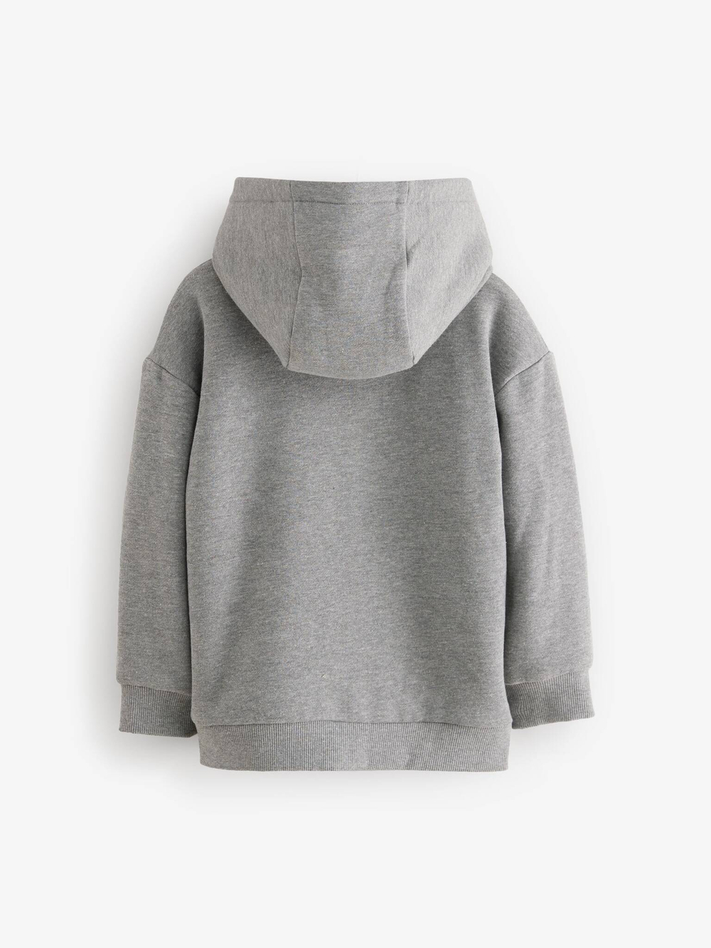 Толстовка с капюшоном на молнии и флисовой подкладкой для мальчика Next B15-438, Серый