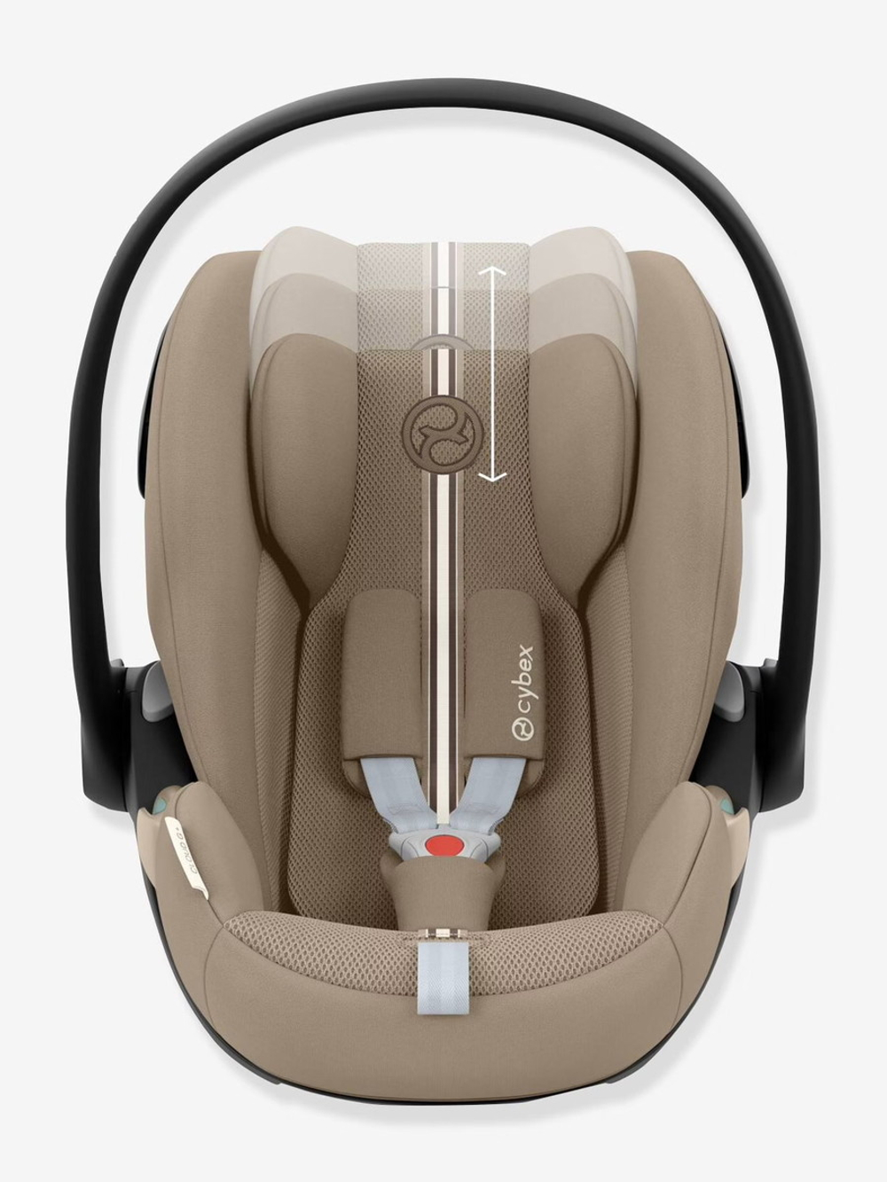 Коляска Cybex Priam IV Rosegold complete Cloud G Almond Beige Plus Base G 3 в 1 Mirage Grey