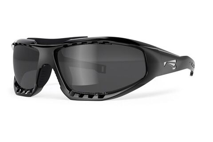 Спортивные очки LiP Surge Aero / Gloss Black - Black / PC Polarized / Levante Series Chroma Smoke