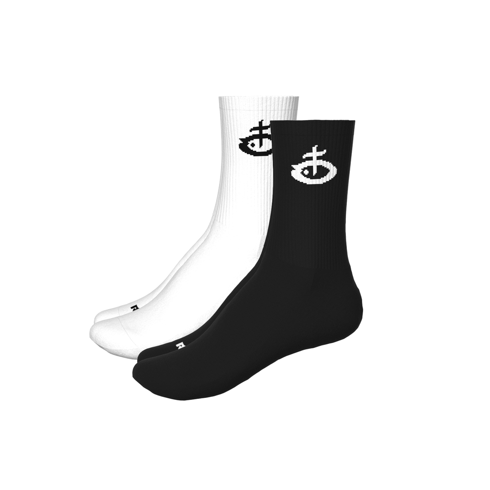 SKELETON SOCKS PACK x2 (B/W)
