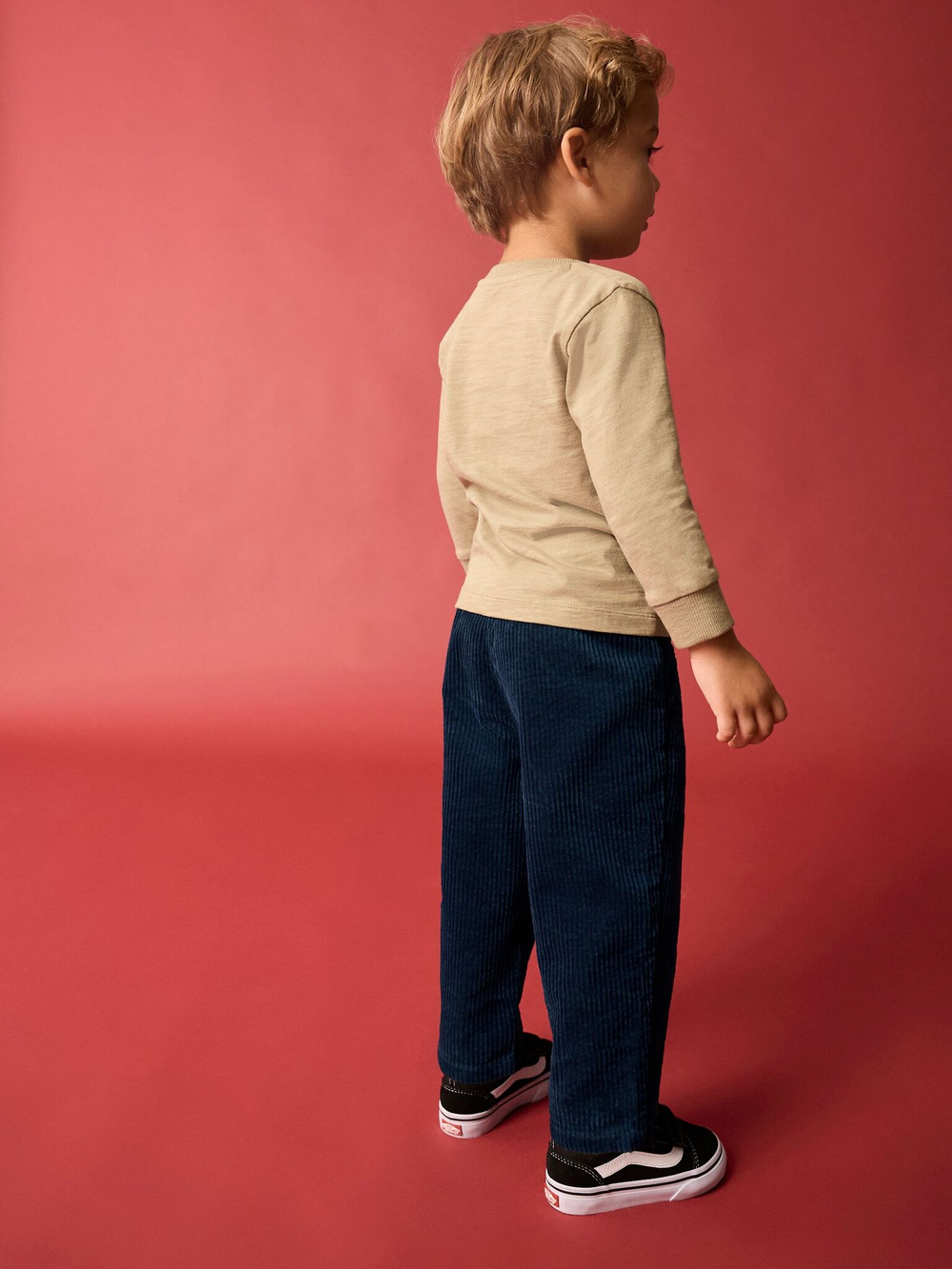 Брюки вельветовые для мальчика Next B64-650, Темно-синий