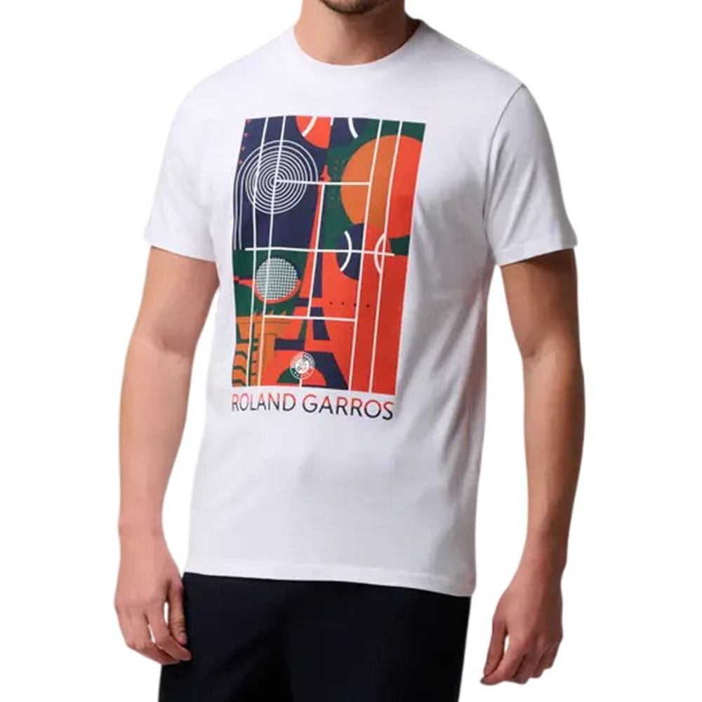 Теннисная футболка Roland Garros Eiffel Court - white