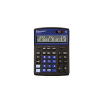 Калькулятор BRAUBERG EXTRA 12р /2 памяти/ (155*206) ЧЕРНО-синий, COLOR-12-BKBU