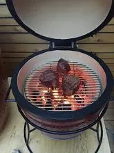 Керамический гриль Kamado Joe Jr. Red, 34 см, красный