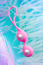 Розовые вагинальные шарики Futa (Цвет: розовый)