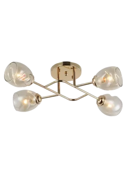 Люстра потолочная BINI E27*4*60W золото