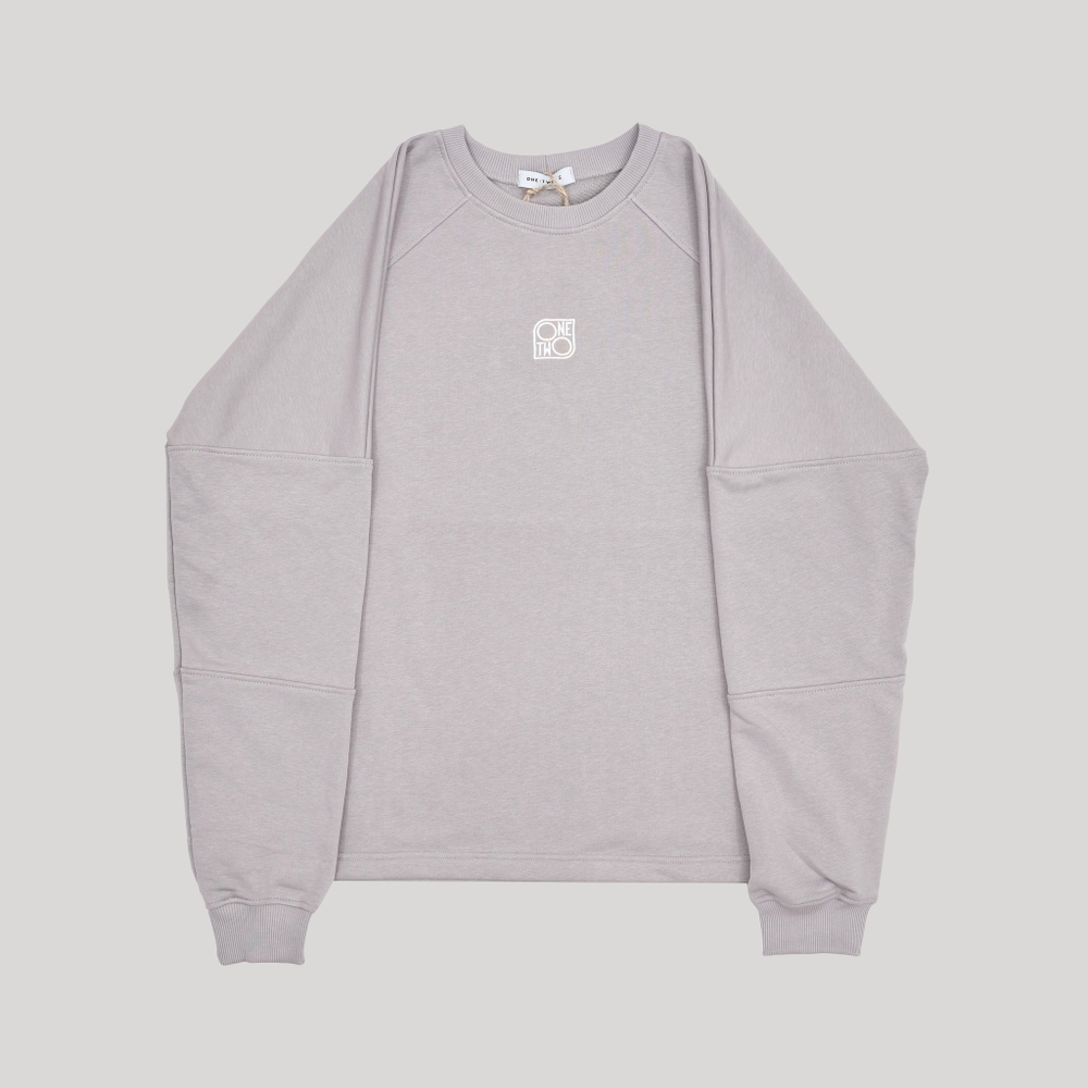Raglan Sweatshirt LOGO Opal Grey