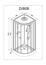Душевая кабина DTO D08 80х80 без крыши